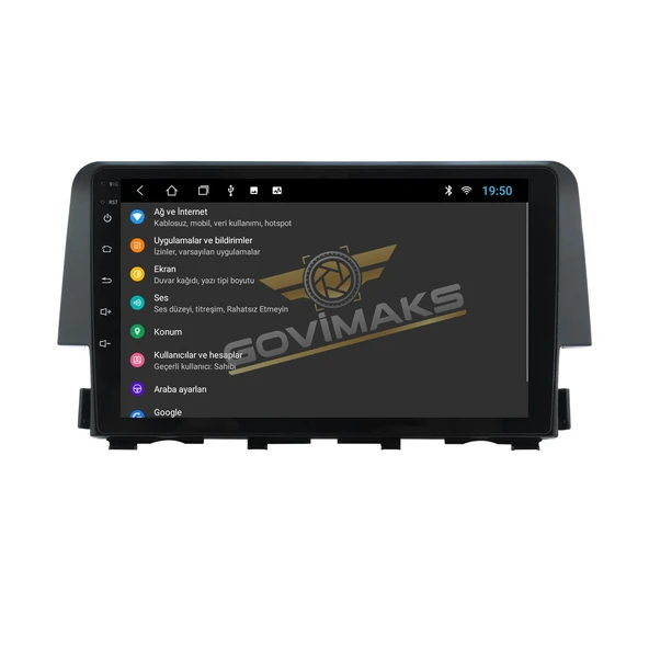 HONDA CİVİC FC5 2016-2021 UYUMLU 6 GB RAM 128 GB HAFIZA ANDROID MULTIMEDIA TEYP - Resim 8