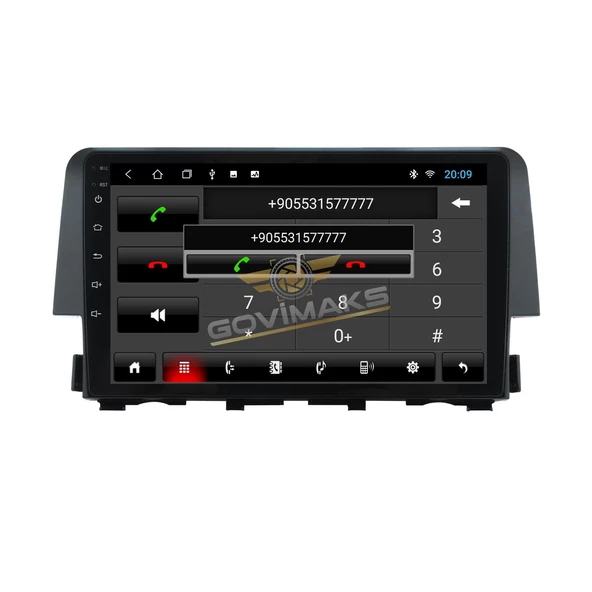 GOVİMAKS HONDA CİVİC FC5  2016 - 2021 2 GB RAM 32 GB HAFIZA ANDROID MULTIMEDIA TEYP - 3
