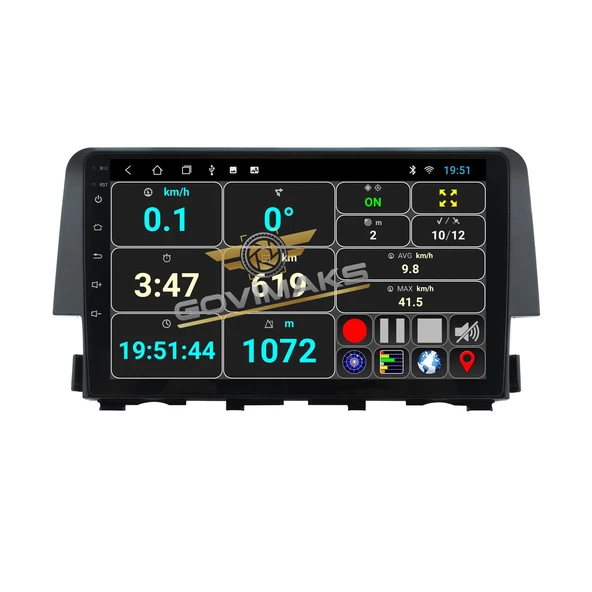 HONDA CİVİC FC5 2016-2021 UYUMLU 4 GB RAM 64 GB HAFIZA ANDROID MULTIMEDIA TEYP - Resim 9