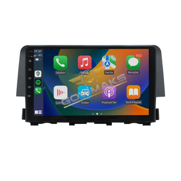 HONDA CİVİC FC5 2016-2021 UYUMLU 6 GB RAM 128 GB HAFIZA ANDROID MULTIMEDIA TEYP ürün görseli 1