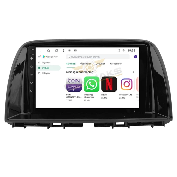 GOVİMAKS MAZDA CX-5 2013 2016 PIANO BLACK 4 GB RAM 64 GB HAFIZA ANDROID MULTIMEDIA TEYP - 9