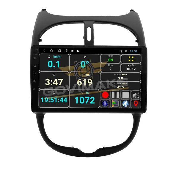 GOVİMAKS PEUGEOT 206 2002-2010 4GB RAM 64 GB HAFIZA ANDROID MULTIMEDIA TEYP - Resim 8