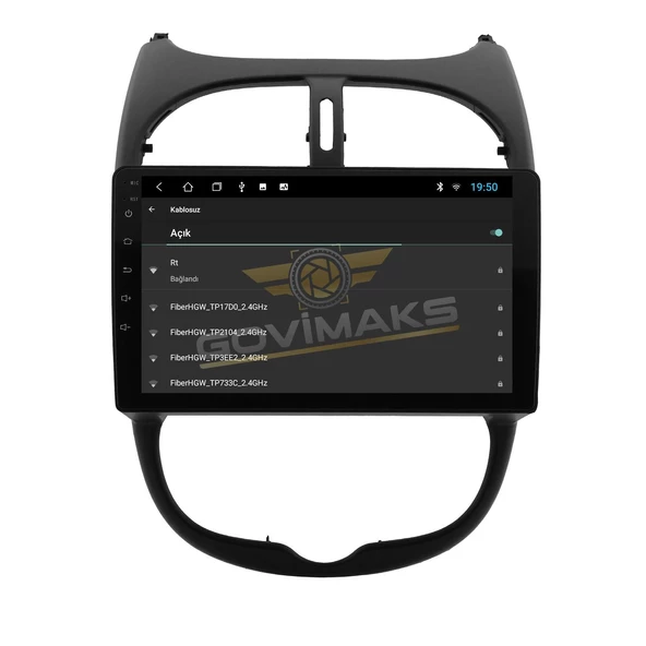 GOVİMAKS PEUGEOT 206 2002-2010 4GB RAM 64 GB HAFIZA ANDROID MULTIMEDIA TEYP - Resim 9