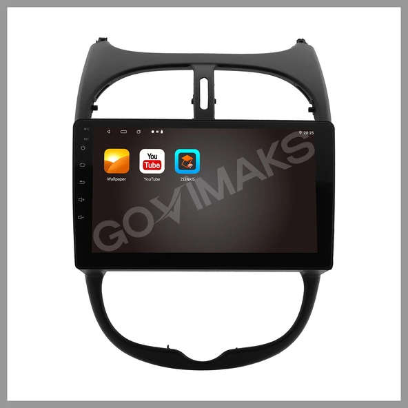 GOVİMAKS PEUGEOT 206 2002-2010 6 GB RAM 128 GB HAFIZA ANDROID MULTIMEDIA TEYP - 10