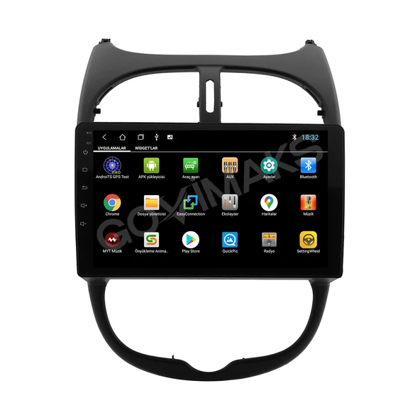 PEUGEOT 206 2002-2010 UYUMLU 8 GB RAM 128 GB HAFIZA ANDROID MULTIMEDIA TEYP - Resim 2