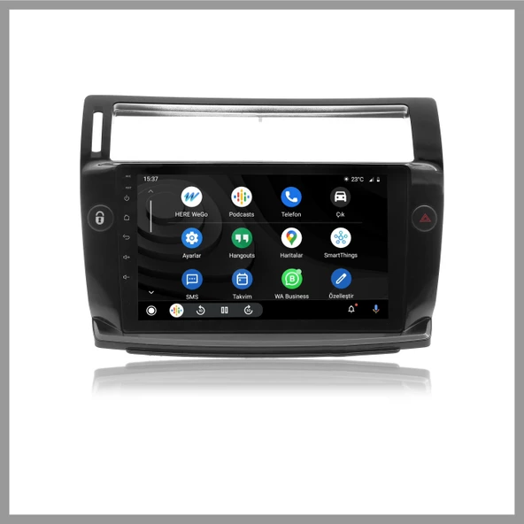 CITROEN C4 2005-2010 UYUMLU SİYAH 2 GB RAM 32 GB HAFIZA ANDROID MULTIMEDIA TEYP - Resim 2