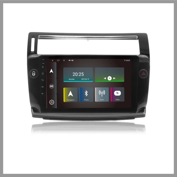 CITROEN C4 2005-2010 UYUMLU SİYAH 2 GB RAM 32 GB HAFIZA ANDROID MULTIMEDIA TEYP - Resim 6