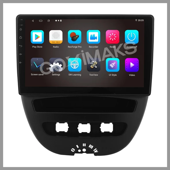 GOVİMAKS CITROEN C1 2007-2013 8 GB RAM 128 GB HAFIZA ANDROID MULTIMEDIA TEYP - 3
