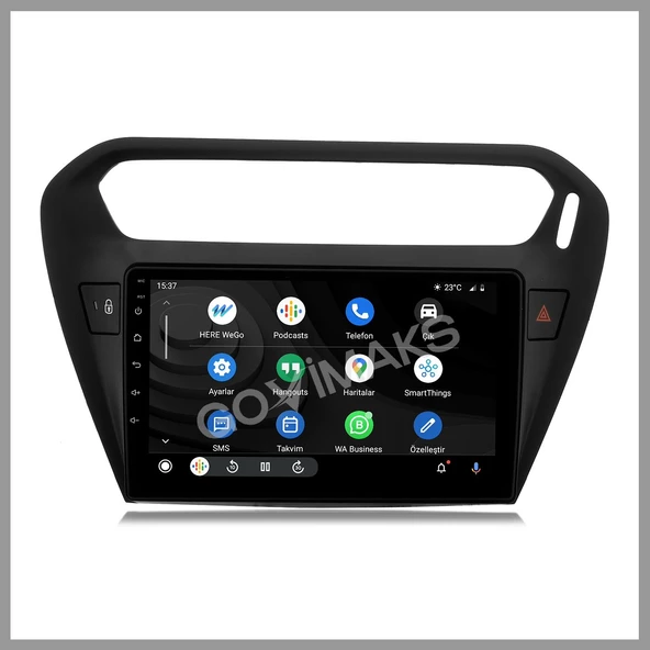 CITROEN C-ELYSEE SİYAH 2012-2023 UYUMLU 2 GB RAM 32 GB HAFIZA ANDROID MULTIMEDIA TEYP - Resim 2