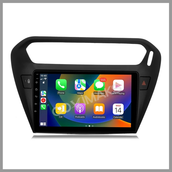 GOVİMAKS CITROEN C-ELYSEE SİYAH 2012-2023 2 GB RAM 32 GB HAFIZA ANDROID MULTIMEDIA TEYP