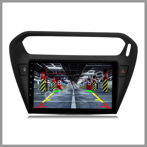 CITROEN C-ELYSEE SİYAH 2012-2023 UYUMLU 2 GB RAM 32 GB HAFIZA ANDROID MULTIMEDIA TEYP - Resim 3