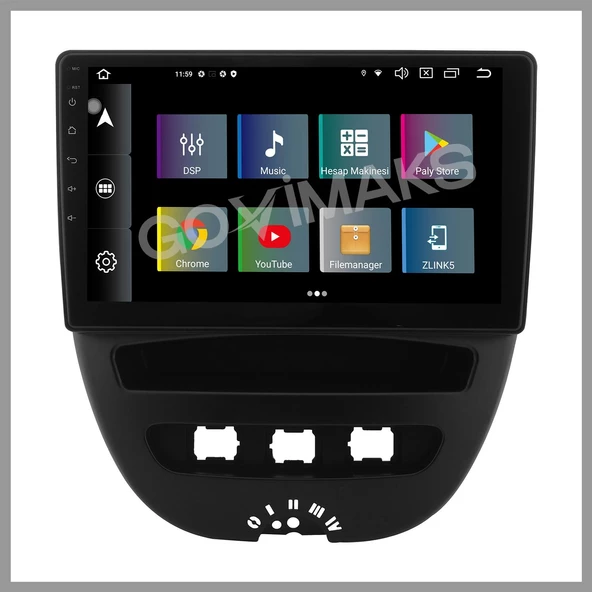 CITROEN C1 2007-2013 UYUMLU 6 GB RAM 128 GB HAFIZA ANDROID MULTIMEDIA TEYP - Resim 3