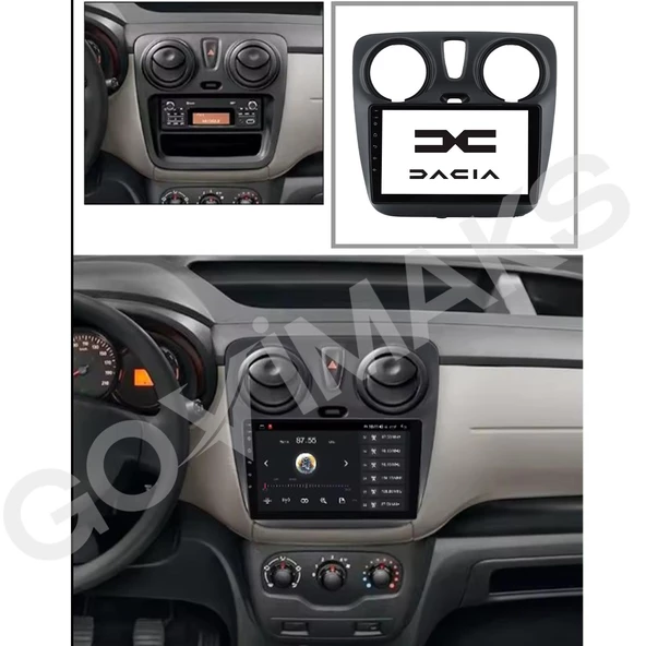 GOVİMAKS DACIA DOKKER 2013-2021 8 GB RAM 128 GB HAFIZA ANDROID MULTIMEDIA TEYP - 4