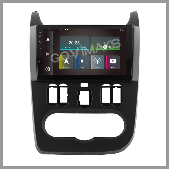 GOVİMAKS DACIA DUSTER SİYAH 2010-2013 2 GB RAM 32 GB HAFIZA ANDROID MULTIMEDIA TEYP
