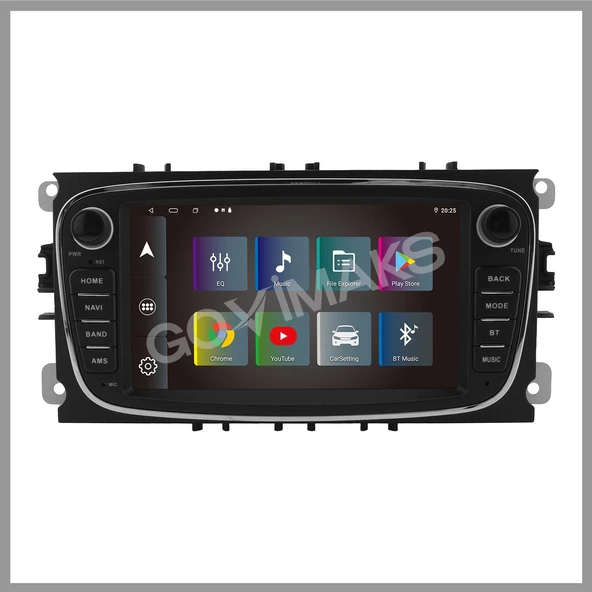 GOVİMAKS FORD CONNECT-MONDEO-FOCUS SİYAH 2 GB RAM 32 GB HAFIZA ANDROID MULTIMEDIA TEYP