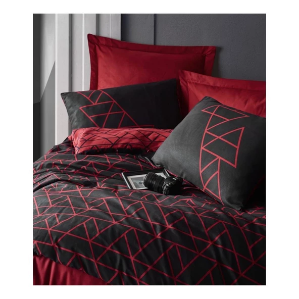 Cotton Box Dark Nevresim Takımı Tek Kişilik Shadow Bordo - 2