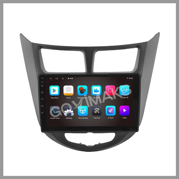 GOVİMAKS HYUNDAİ BLUE SİYAH 2 GB RAM 32 GB HAFIZA ANDROID MULTIMEDIA TEYP - 5