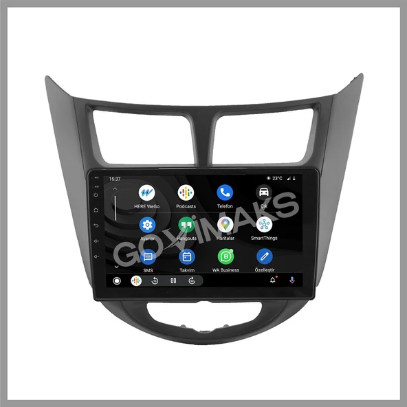 HYUNDAİ ACCENT BLUE UYUMLU SİYAH 4 GB RAM 64 GB HAFIZA ANDROID MULTIMEDIA TEYP - Resim 2