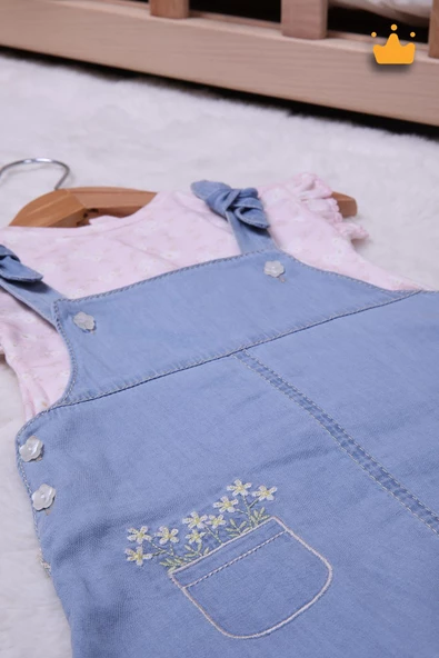 Babydola Kız Bebek Elbise Salopet 15026 - Resim 3