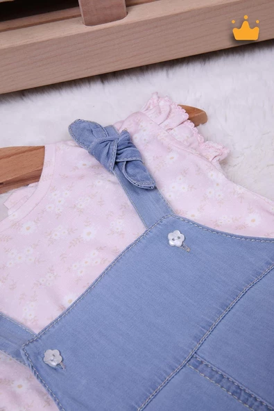 Babydola Kız Bebek Elbise Salopet 15026 - Resim 4