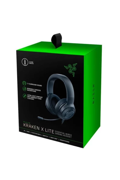 Razer Kraken X Lite 7.1 Surround Mikrofonlu Kablolu Gaming Kulaklık RZ04-02950100-R381 - 5