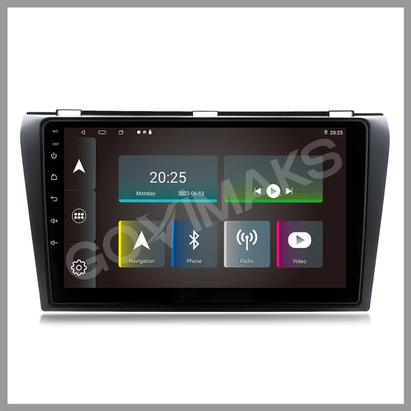 MAZDA 3 2004-2009 UYUMLU 4 GB RAM 64 GB HAFIZA ANDROID MULTIMEDIA TEYP - Resim 4