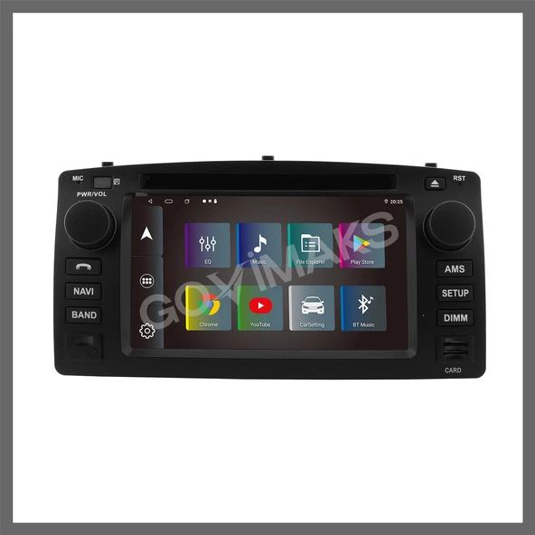 TOYOTA COROLLA TERRA SOOL 2004-2007 UYUMLU 7 INCH 4 GB RAM 64 GB HAFIZA ANDROID MULTIMEDIA TEYP - Resim 7