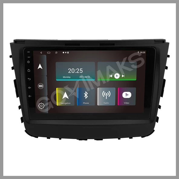 SSANYONG REXTON UYUMLU 6 GB RAM 128 GB HAFIZA ANDROID MULTIMEDIA TEYP - Resim 8