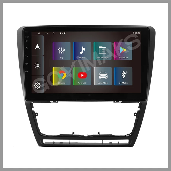 SKODA OCTAVİA 2005-2012 UYUMLU SİYAH 8GB RAM 128GB HAFIZA ANDROID MULTIMEDIA - Resim 6