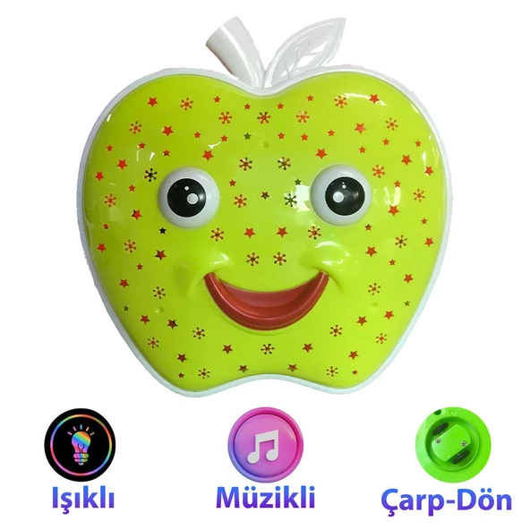 Müzikli ve Projektörlü Eğlenceli Elma Oyuncağı - 7