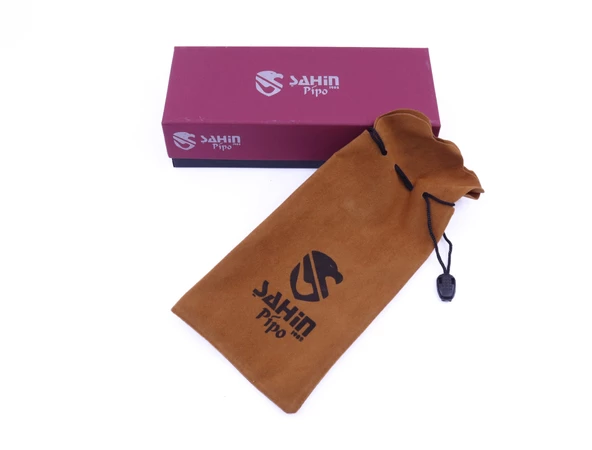 Şahin Kırmızı Yıldız Billiard 9mm Filtreli Ebonit Saplı Pipo 237060-103 Model 1 - 6