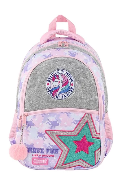 Muggle Mu-9029 Star Koleksiyonu İlkokul Çantası + Beslenme Çantası + - 5