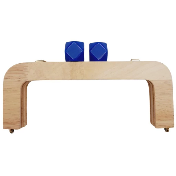 Angel Çanta Aksesuar 20 cm Açık Renk Ahşap Burs Mavi Renk Toplu ürün görseli