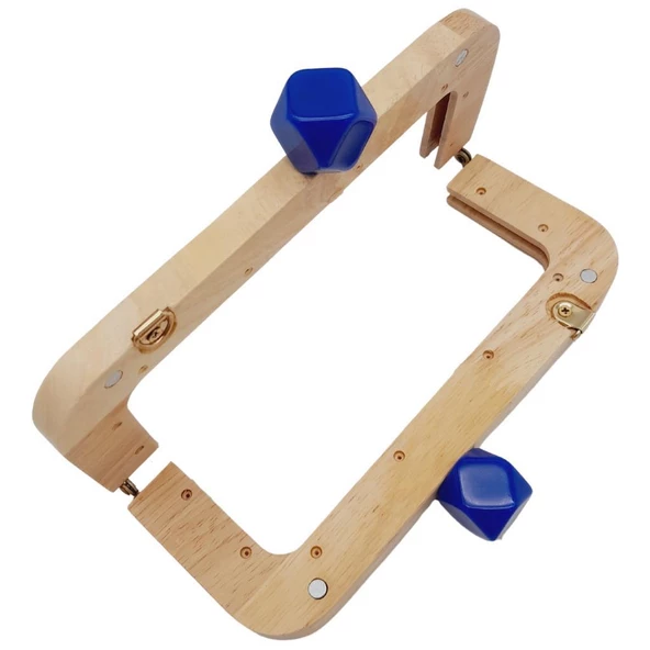 Angel Çanta Aksesuar 20 cm Açık Renk Ahşap Burs Mavi Renk Toplu - Resim 3