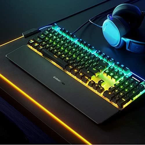SteelSeries Apex 5 Hibrit RGB Blue Switch Kablolu Mekanik Oyuncu Klavyesi Teşhir - Resim 5
