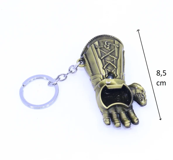 Avengers Thanos'un Eli Metal Açacak/Anahtarlık - Sarı - Resim 4