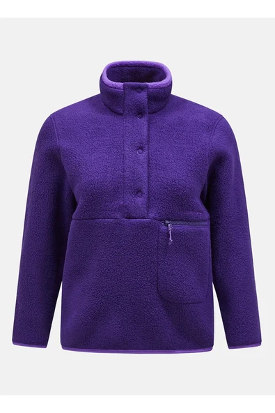 Peak Performance G78130120 W Fleece Snap T-Neck Kadın Polar