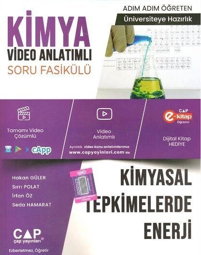 Kimya Kimyasal Tepkimelerde Hız Kimyasal Tepkimelerde Enerji Konu Anlatımlı Soru Bankası Çap Yayınları