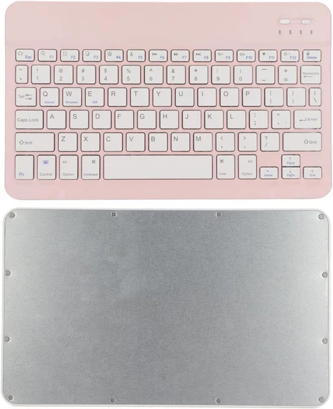 Hegitech X30 10.1" Uyumlu Kablosuz Bluetooth Şarj Edlebilir Türkçe Q Klavye - Pembe - 8