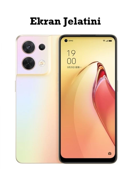 Oppo Reno 8 Uyumlu Ön Body Şeffaf Ultra Ekran Koruyucu Nano Jelatin