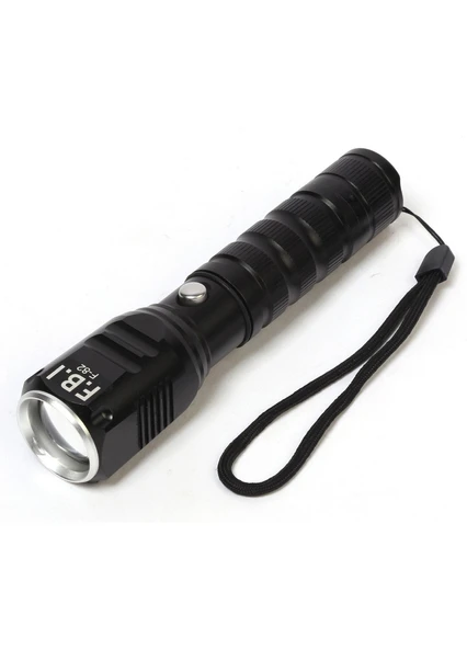 F.B.I F-82 T6 Led Zoomlu 2000 LM Yüksek Işık Şarjlı El Feneri ürün görseli 1