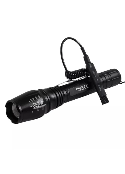 Police PS-90 Cree T6 LED Avcı Şarjlı El Feneri ürün görseli 1
