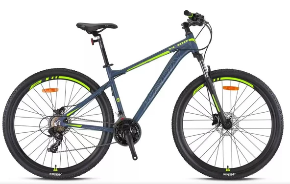 XC 100 - 27.5" MTB - 17' - 21 Vites - H.DISC - Mat Gri-Gri/Neon Sarı