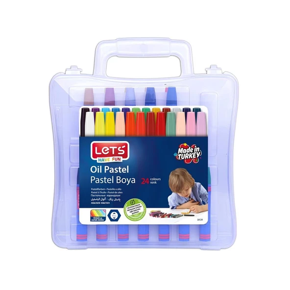 Lets 24 Lü Çantalı Pastel Boya LK-24