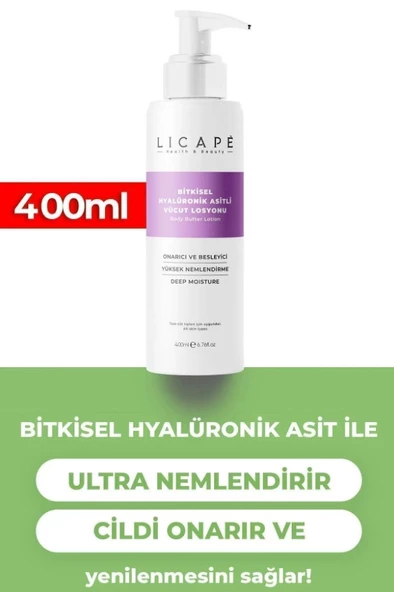 Licape Bitkisel Hyalüronik Asitli Vücut Losyonu 200ml