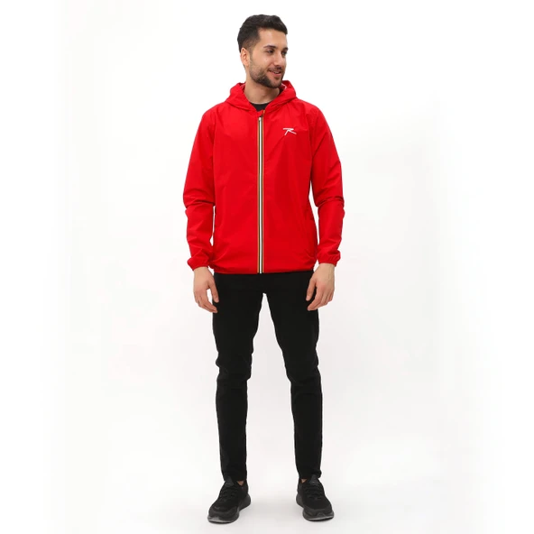 Raru Erkek Yağmurluk Lacrima Kırmızı - 3