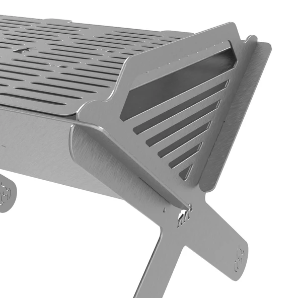 Kamp Ayısı® X-Mangal™: Çelik Mangal Katlanabilir Izgara Çantalı, Taşınabilir, Dayanıklı, Hızlı Kurulum - 9
