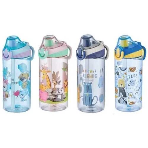 Uzspace 500ml Pipetli Tritan Matara Hayvan Figürlü - 1 Adet / 0305 ürün görseli