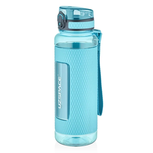 Uzzspace 1100ml Silikon Korumalı Tritan Matara Spindrift Blue / 5046