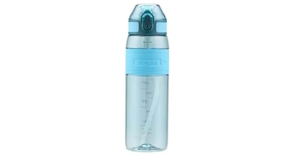 Uzspace 600ml Silikon Korumalı Tritan Matara Deep Sea Blue / 4106